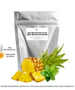 Base Efervescente em Pó Sabor Abacaxi com Hortelã - 1kg