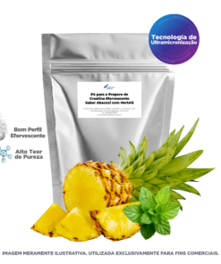 Pó para o Preparo de Creatina Efervescente Sabor Abacaxi com Hortelã - 1kg