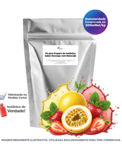 Pó para Preparo de Isotônico Sabor Morango com Maracujá - 1kg