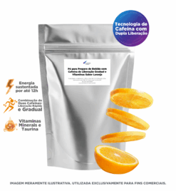 Pó para Preparo de Bebida com Cafeína de Liberação Gradual e Vitaminas Sabor Laranja - 1kg