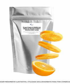 Pó para Preparo de Bebida com Cafeína de Liberação Gradual e Vitaminas Sabor Laranja - 1kg