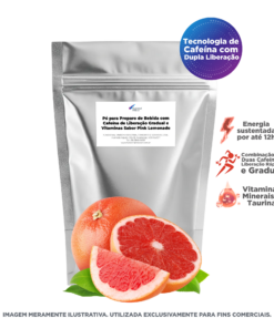 Pó para Preparo de Bebida com Cafeína de Liberação Gradual e Vitaminas Sabor Pink Lemonade - 1kg