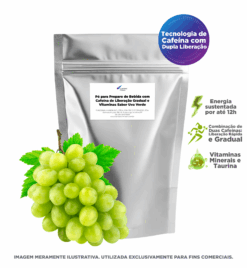 Pó para Preparo de Bebida com Cafeína de Liberação Gradual e Vitaminas Sabor Uva Verde - 1kg