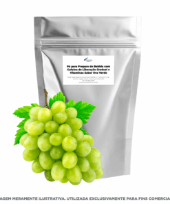 Pó para Preparo de Bebida com Cafeína de Liberação Gradual e Vitaminas Sabor Uva Verde - 1kg